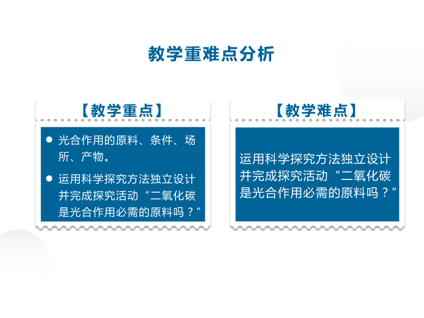 人教版七年级生物上册教学课件-3.5.1光合作用吸收二氧化碳释放氧气（说课课件）（31张PPT）