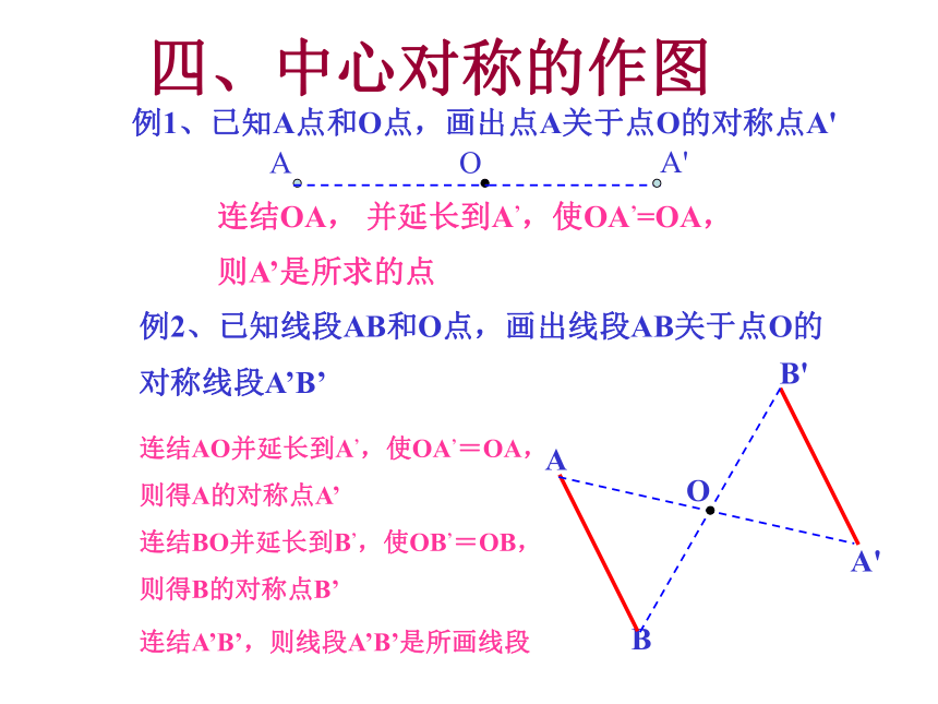 数学八年级下青岛版11.3图形的中心对称课件1