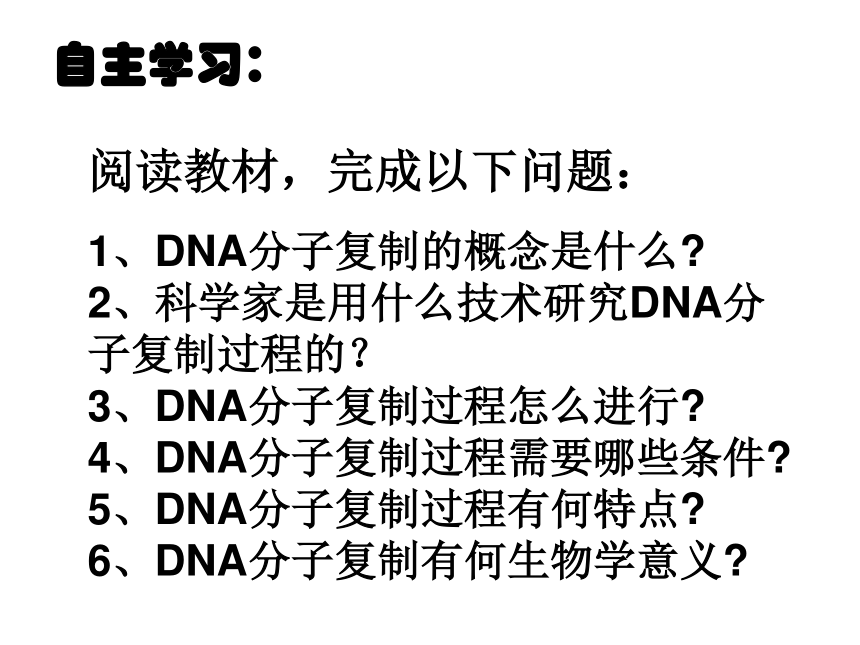 高中生物人教版必修二第三章第3节 DNA的复制 课件（35张PPT）
