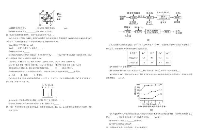 2021届山东省(新高考)化学学科仿真模拟标准卷(二) 含解析