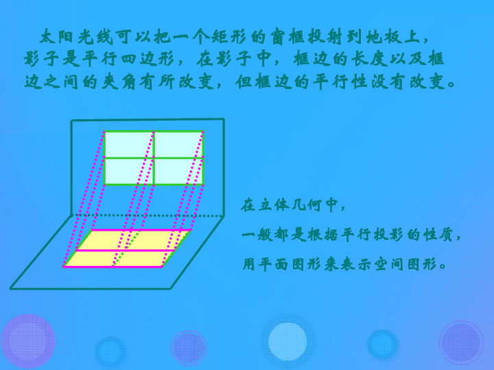 高中数学人教B版必修2第一章立体几何初步1.1.4投影与直观图课件（23张）