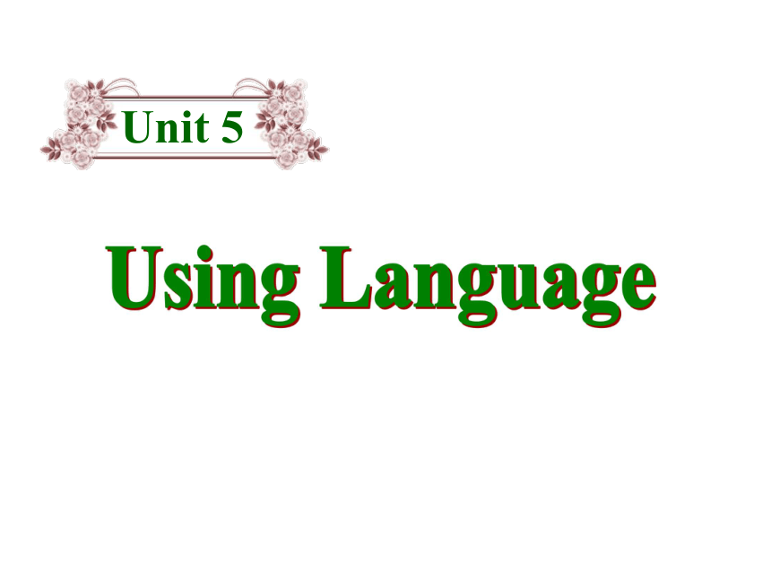 Book10 Unit 5 Enjoying novels Using language 课件（28张）