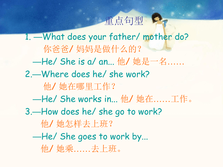 Unit 5 What does he do? 复习课件