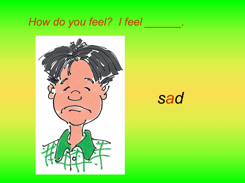 Unit3 Body and Feelings Lesson13 How do you feel? 课件