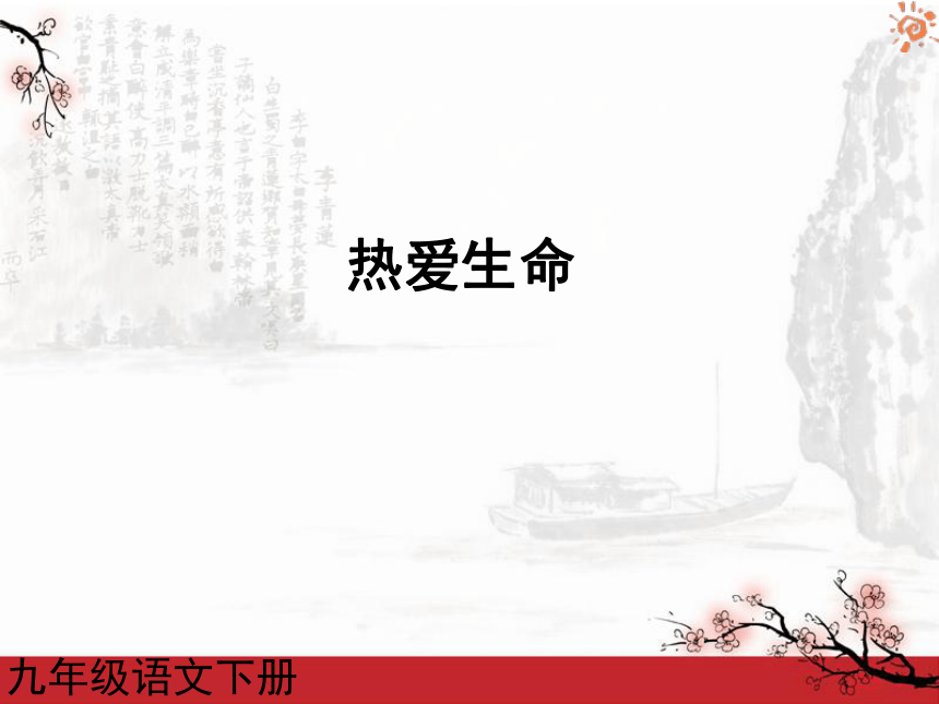 热爱生命1课件（15ppt)