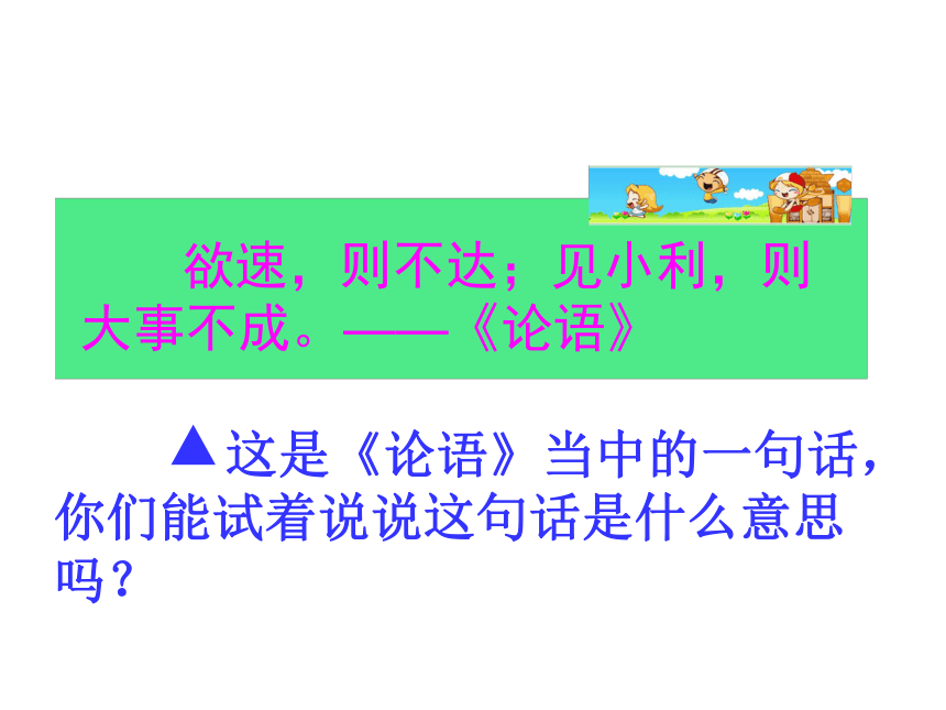 11《欲速则不达》课件ppt