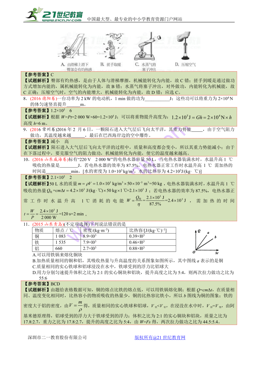 2017年中考物理考前20天终极冲刺攻略（第03期）