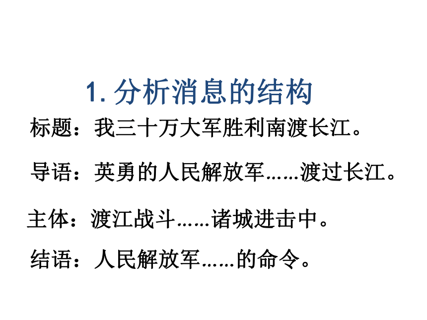 八年级语文上册教学课件：1.消息二则