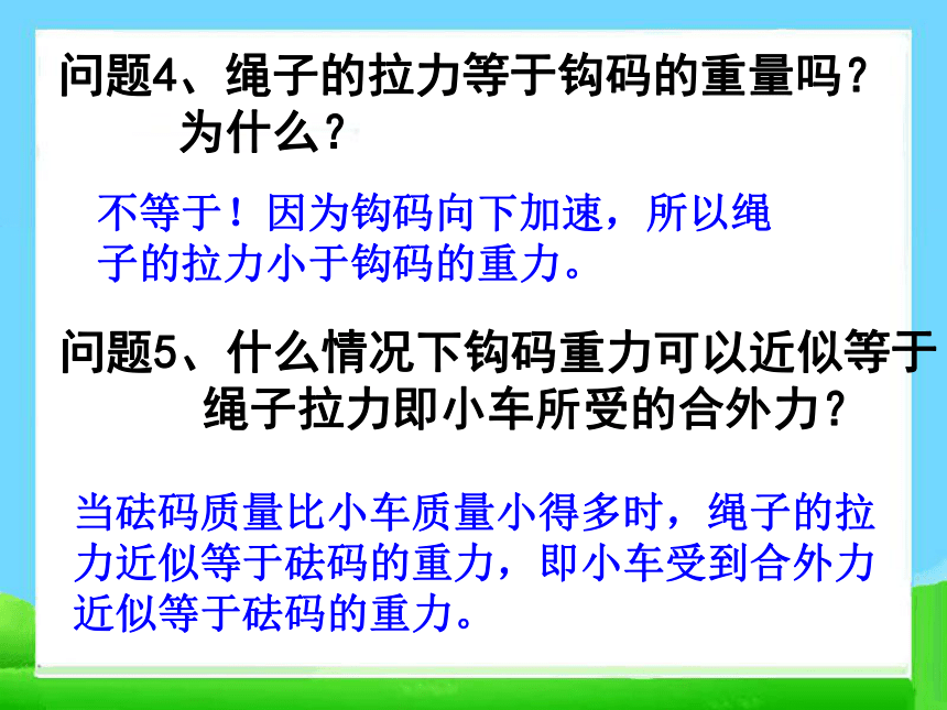 人教版高中物理必修1 《实验：探究加速度与力、质量的关系》47张PPT