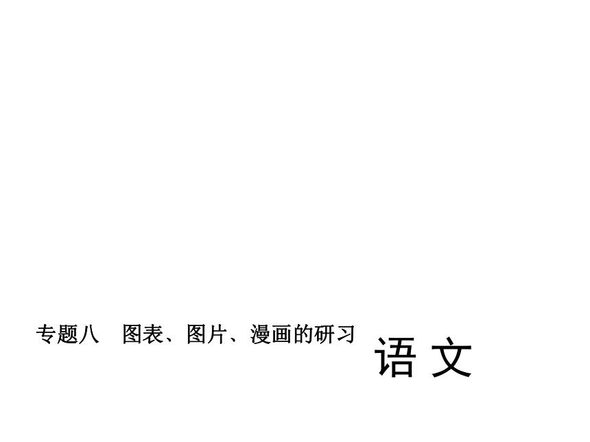 九年级总复习语文（人教）课件：专题八+图表﹑图片﹑漫画的研习