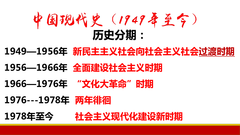 部编版八年级历史下册第一  二单元 复习课件（共16张ppt）