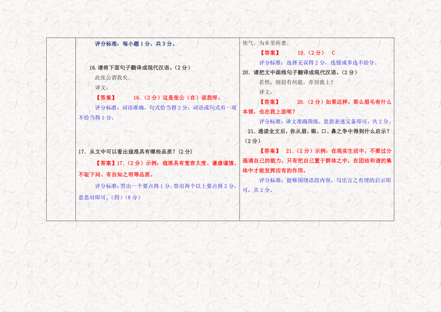 2005－2017年陕西省中考语文真题古诗文阅读一览表（2018年中考语文复习专用）