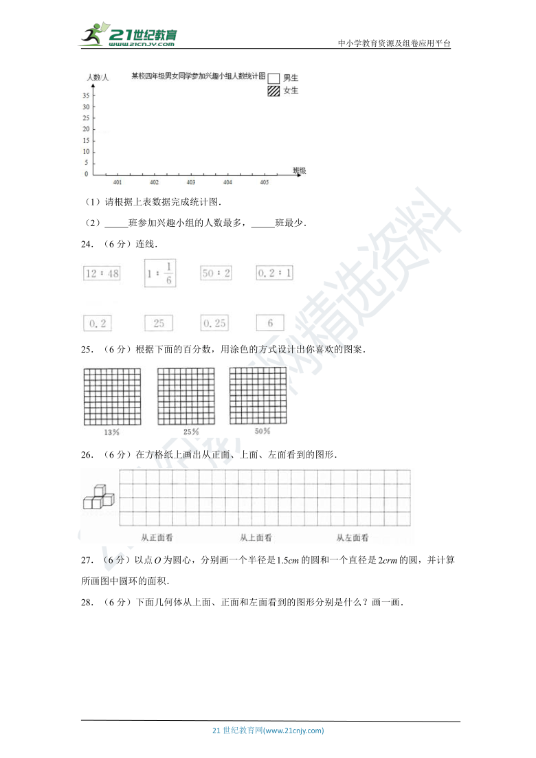 【黄冈金卷】北师大版小学数学六年级上册期末考试满分冲刺卷（四）（含解析）