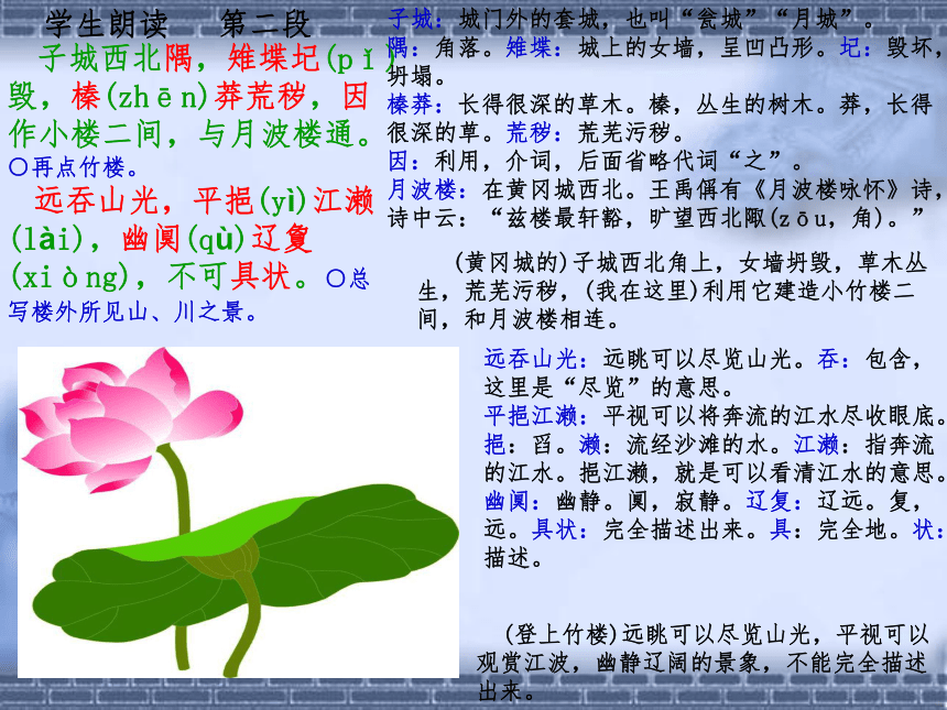 《黄州新建小竹楼记》优秀课件(共29张PPT)