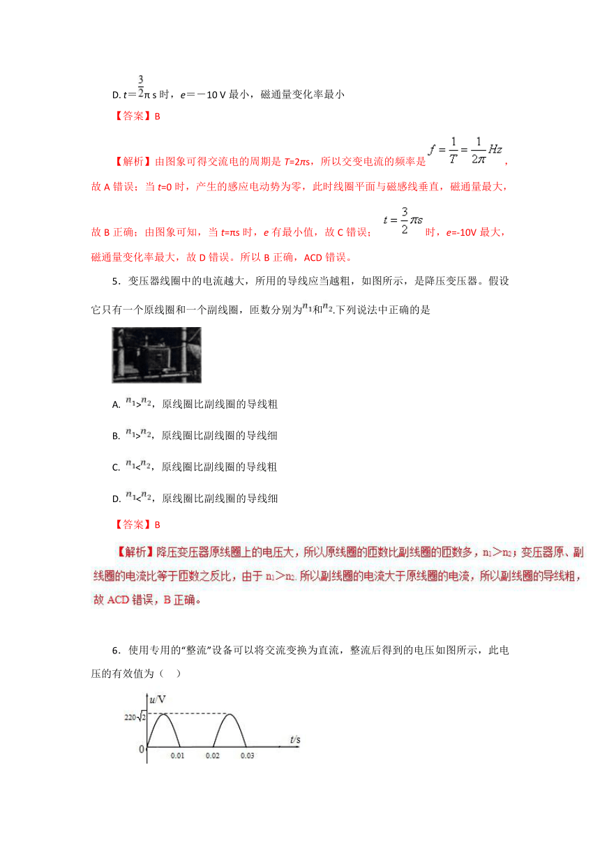 高三物理一轮单元测试卷（电学部分）专题09+交变电流（A卷）