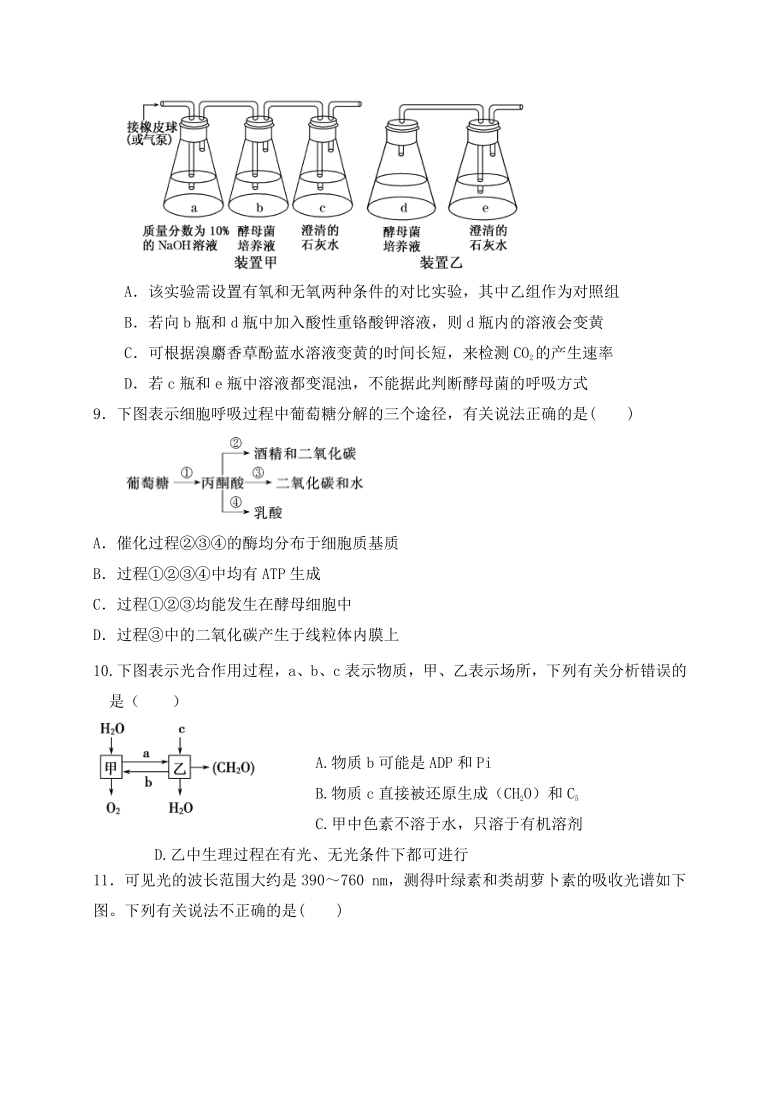 海南省北京师范大学万宁附中2020-2021学年高一下学期第一次月考生物试题 Word版含答案