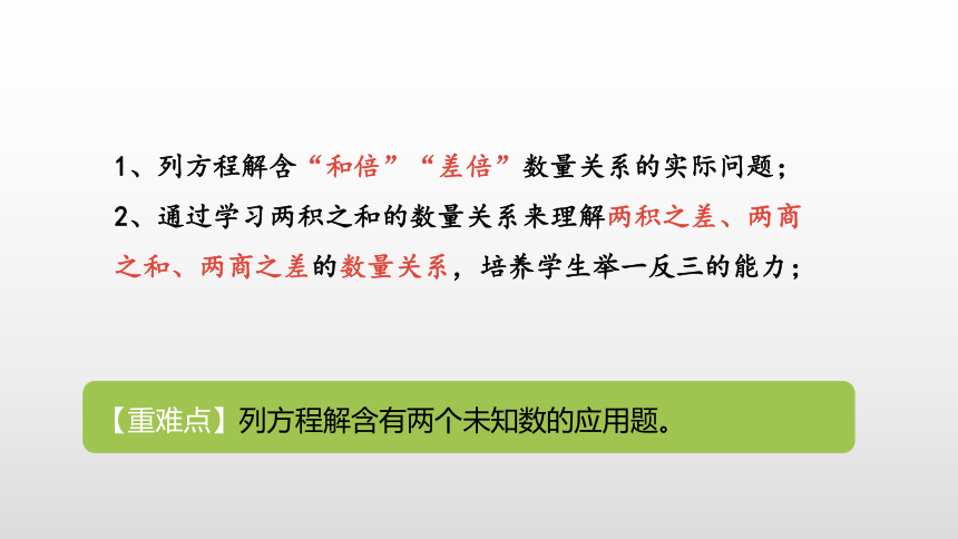 人教五（上）第五单元《实际问题与方程》课时4课件(21张PPT)