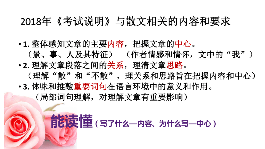 2018年北京市海淀区中考语文之散文复习课件（共41张ppt）（共41张PPT）
