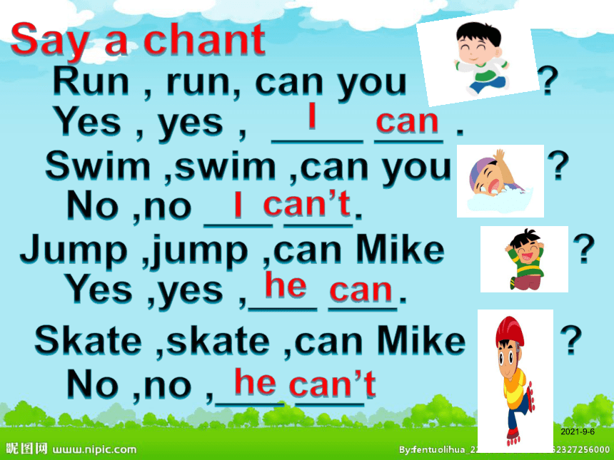 Unit 4 I can play basketball（Story time）课件 (共21张PPT）