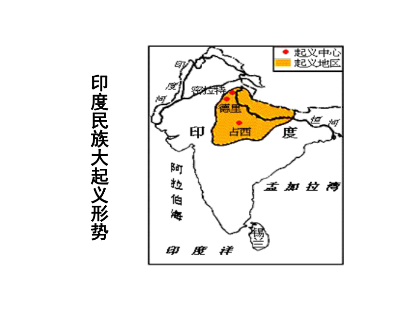 印度民族大起义示意图图片