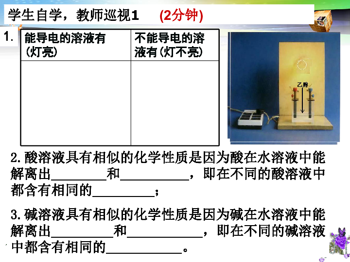 北京课改版九下化学 11.1对酸和碱的初步认识 课件（25张PPT）