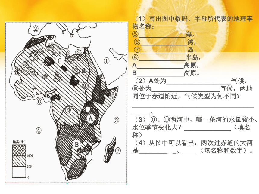 湘教版地理七年级下册总复习课件（共60张ppt）