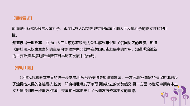 人教部编版历史九年级下第一单元殖民地人民的反抗与资本主义制度的扩展  复习课件（共18张PPT）