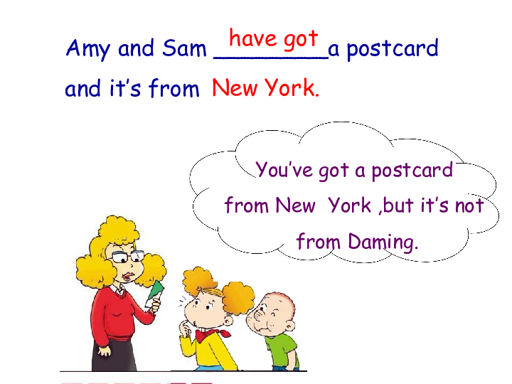 Unit 1  You’ve got a letter from New York 课件   (共17张PPT)