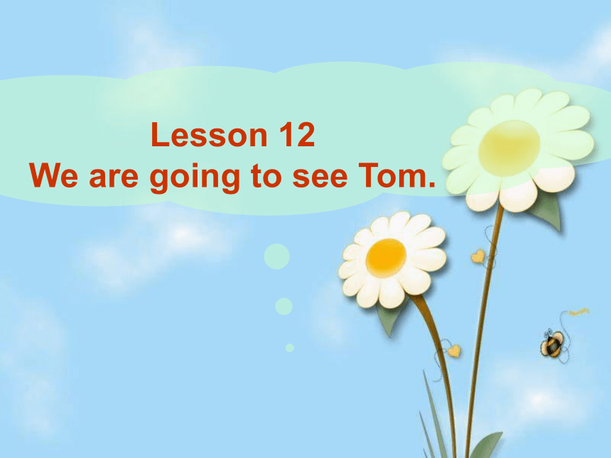 Lesson 12 We are going to see Tom课件