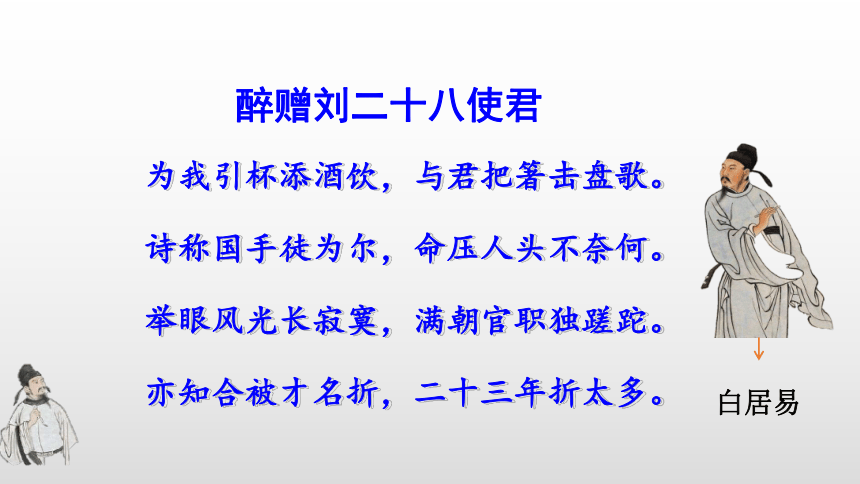 13《诗词三首》之《酬乐天扬州初逢席上见赠》课件(共21张PPT)