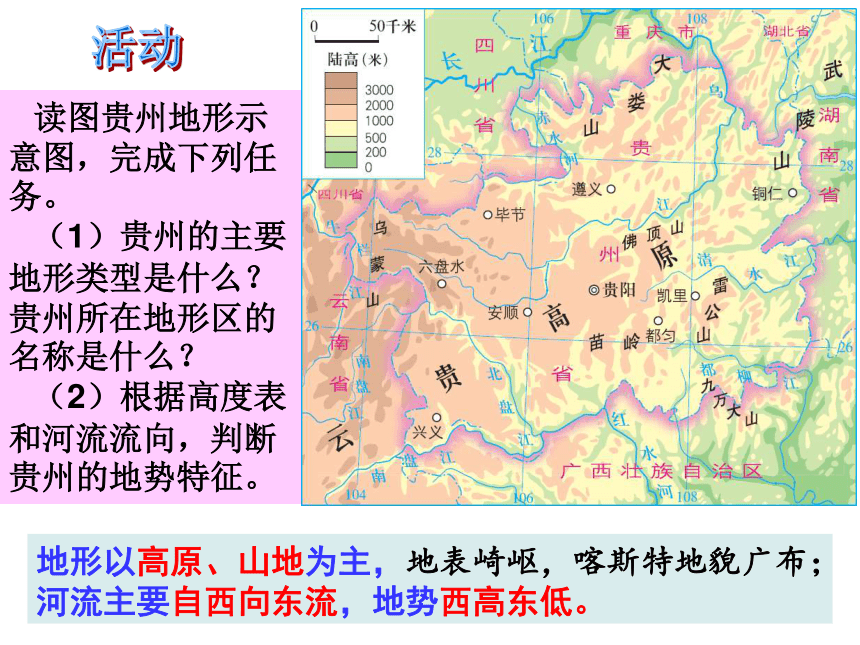 八年级下册地理第八章第四节贵州