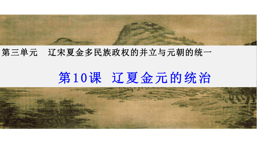 第10課遼夏金元的統治課件共23張ppt