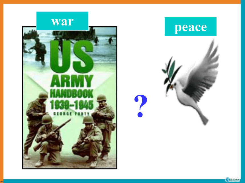 英语高中外研版选修六Module 6 War and Peace