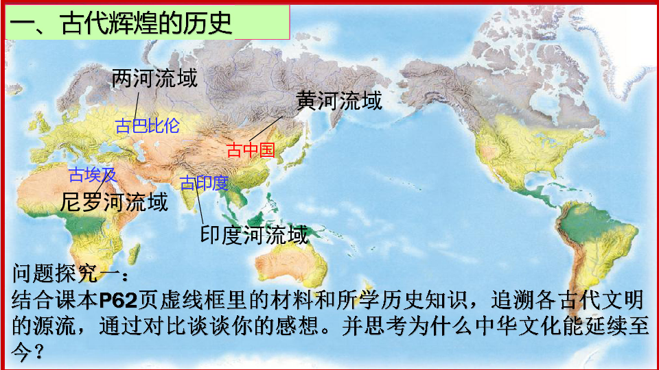 人教版高中政治必修三6.1源远流长的中华文化(共18张PPT)