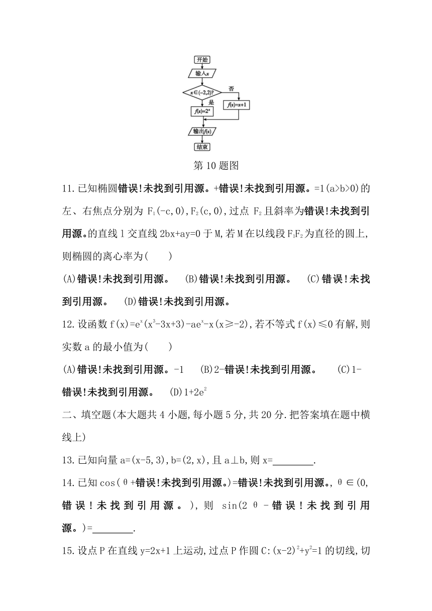 2017届高考文数（通用版）二轮复习考前综合测评：3（含解析）