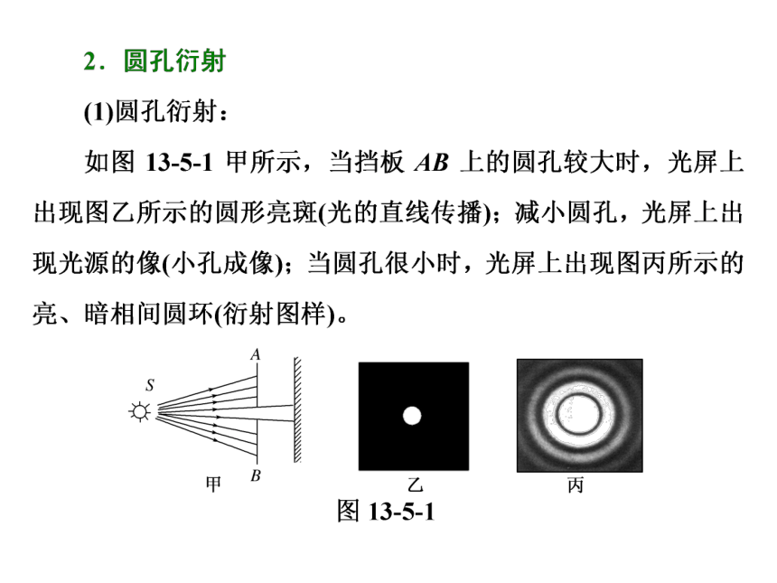 13.5、6《光的衍射、光的偏振》ppt导学课件（含答案）40张PPT