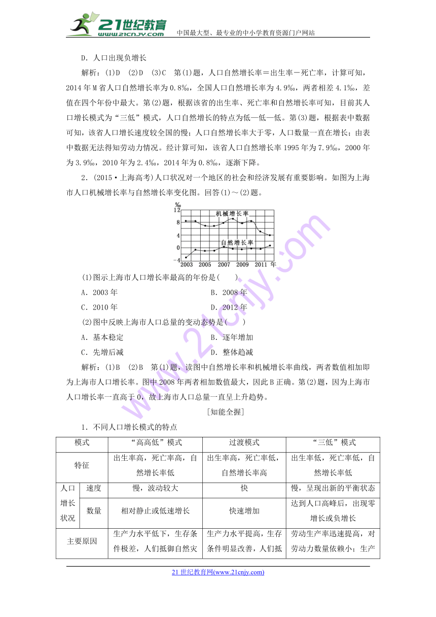 （全国通用）2019版高考地理一轮复习学案：第二部分精析人文地理