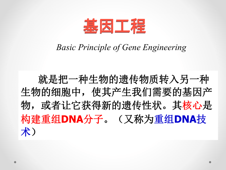 高中生物浙科版选修三第一章第一节工具酶的发现和基因工程的诞生（30张PPT）