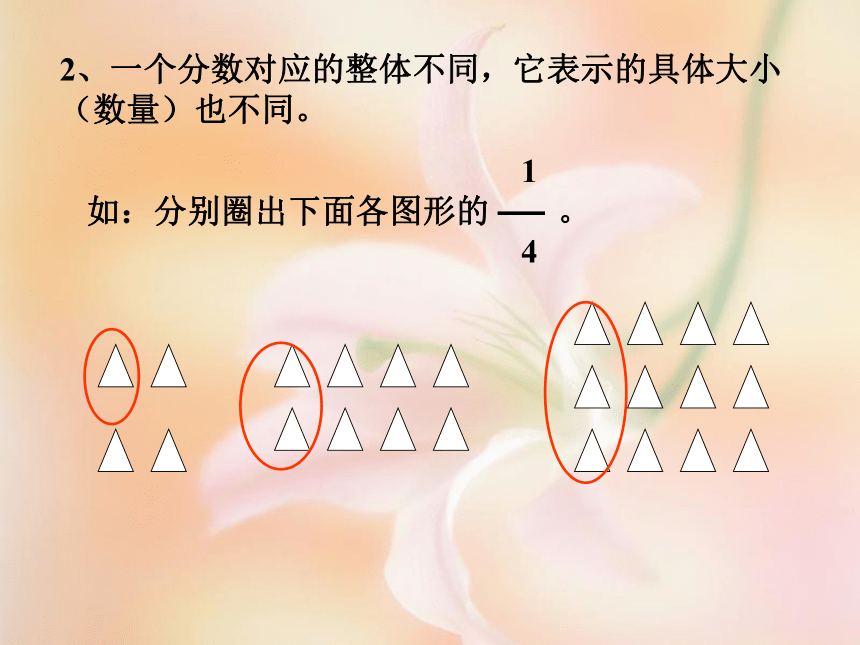 人教版小学五年级上册期末复习课件 分数的意义