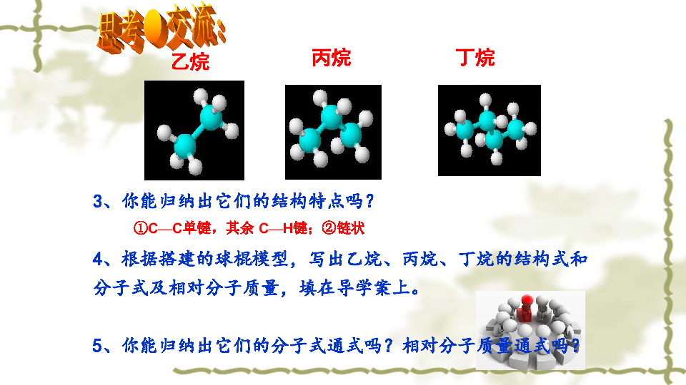 人教版高中化学必修2 3.1 最简单的有机化合物——甲烷 第二课时 烷烃课件19张PPT