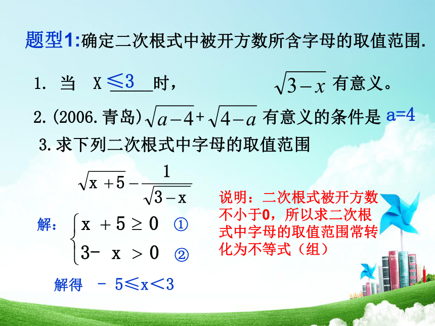 青岛版【2014年新版】八年级数学下册期末复习课件：第九章 二次根式