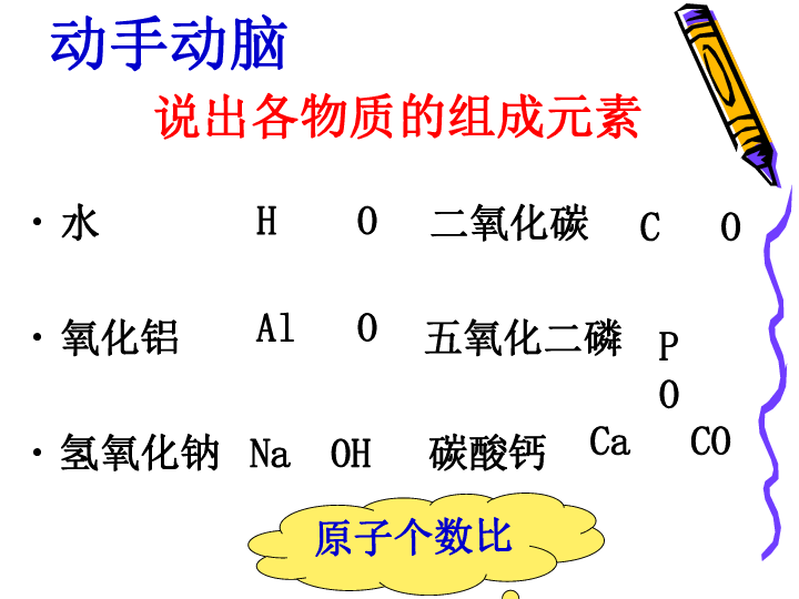 第3节 物质的组成 第二课时 化学式的书写和命名课件（16张PPT）