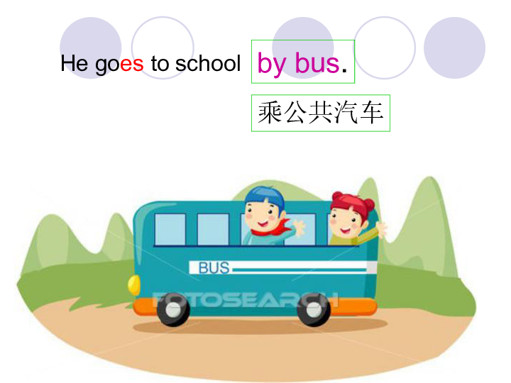 公共汽车用英语怎么说图片