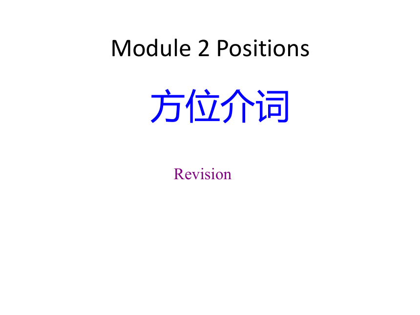 三年级下册英语课件 Module 2 Positions 复习课件