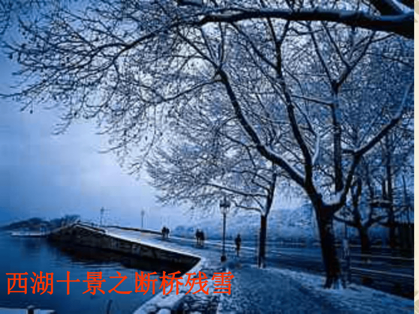 2016春高中语文（苏教版选修现代散文选读）教学课件：《西湖的雪景》（钟敬文）（共58张PPT）