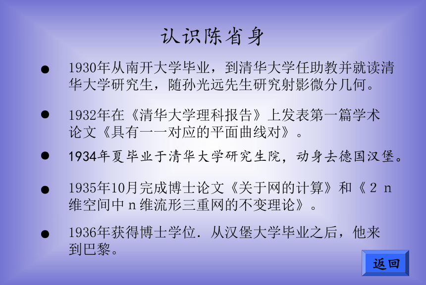 当代几何大师—陈省身 课件