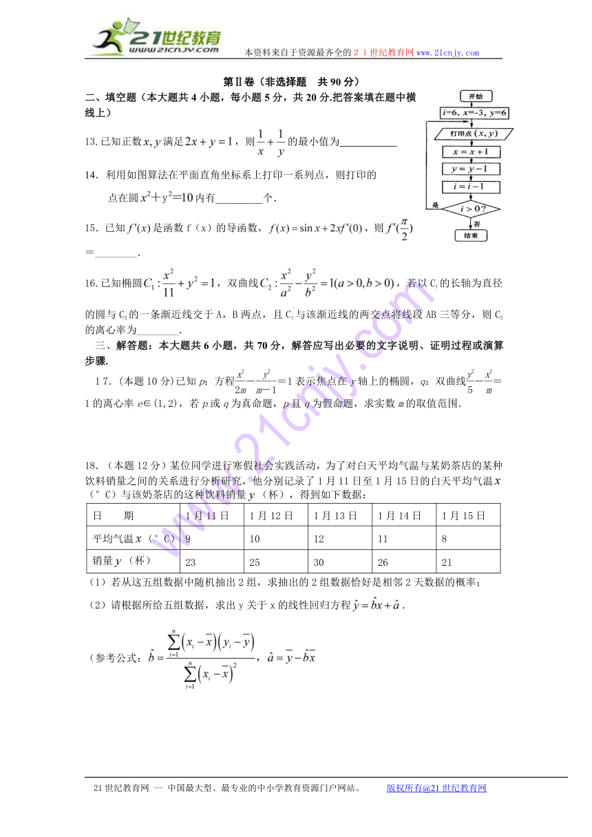 河南省确山县第二高级中学2014-2015学年高二下学期期中考试数学（文）试题