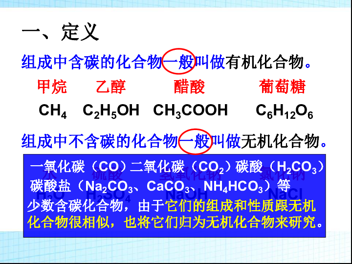 沪教版九下化学 8.1什么是有机化合物 课件(23张PPT)