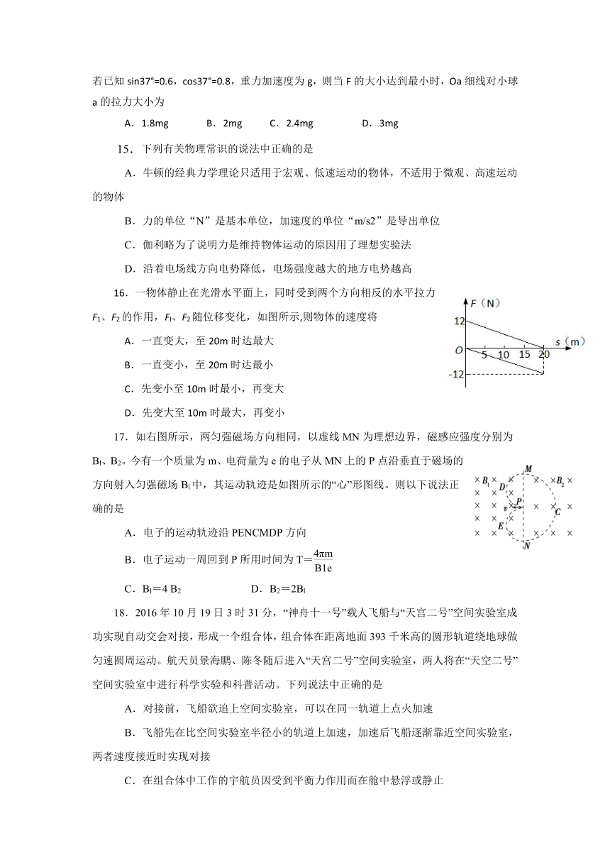 广东省普宁市第一中学2016-2017学年高二下学期开学考试理科综合试题 Word版含答案