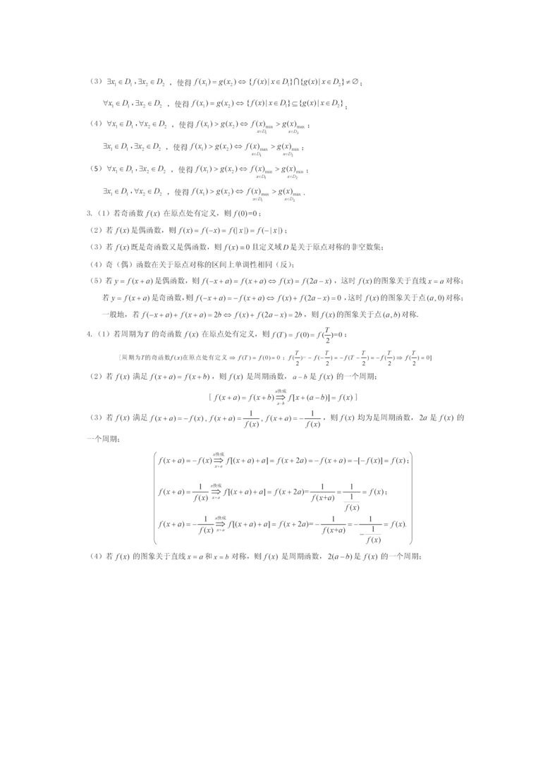 高考数学终极版知识清单